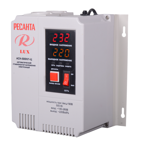 Стабилизатор напряжения Ресанта АСН-500Н/1-Ц LUX